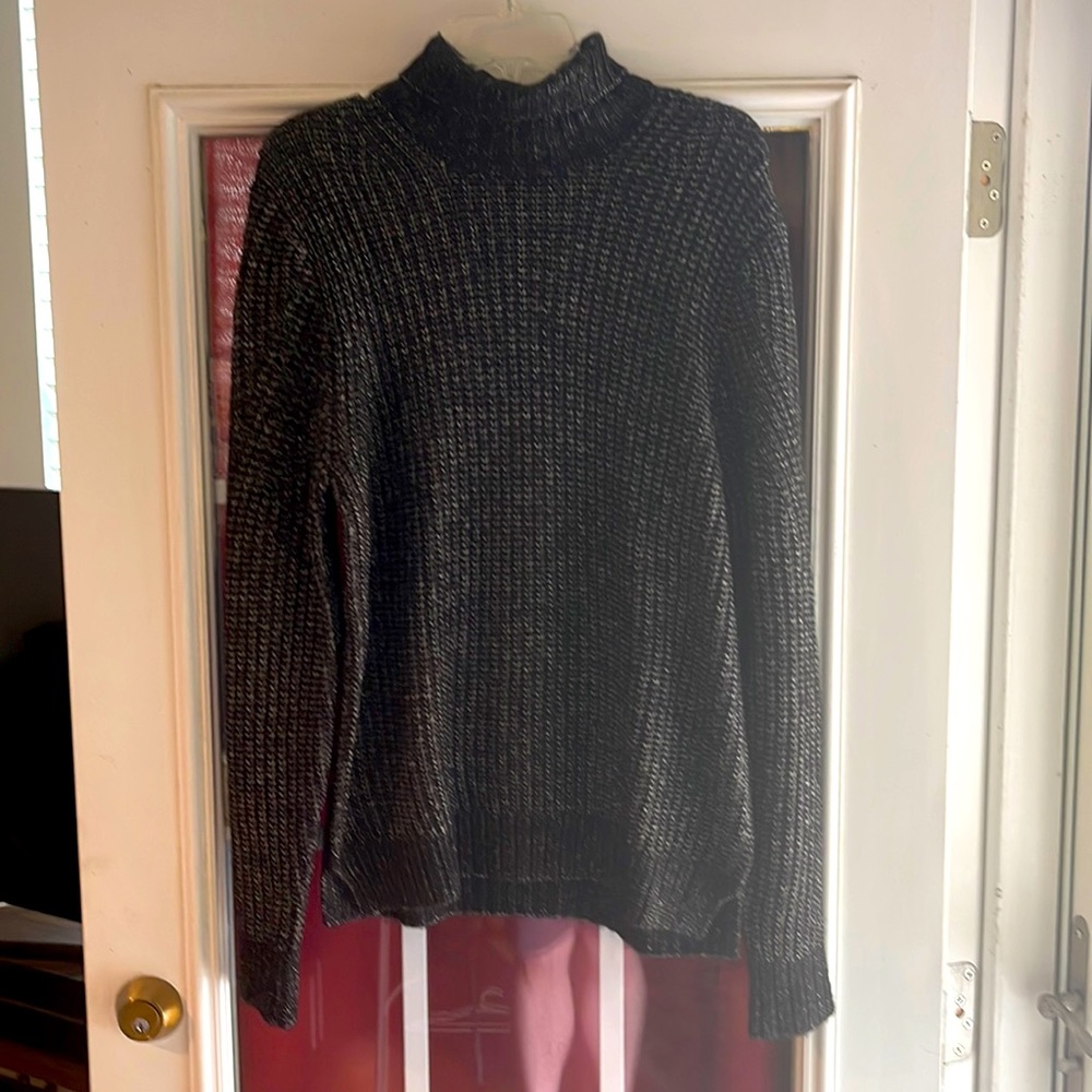 Mens Express long sleeve knitted turtleneck sweater